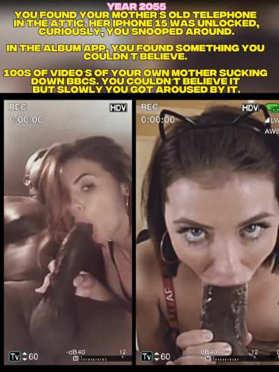 That's what happens when you snoop ok your mom's old phone