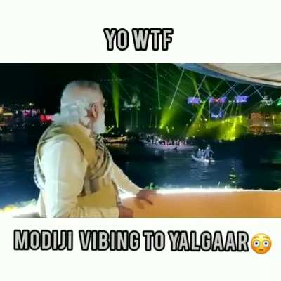 Modiji carry fan?