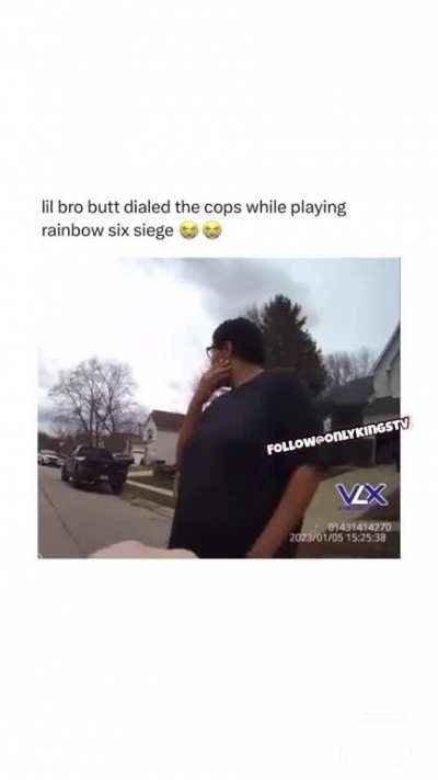 Kid accidentally calls the cops while playing video games.