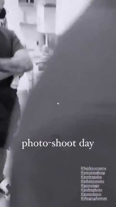 New photoshoot BTS 1