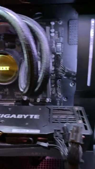 Loud back can noise suddenly. Took case off to inspect can&rsquo;t find anything. Remedies?