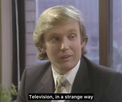 34 year old Donald Trump asked if he&rsquo;d ever run for President.