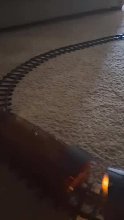 Finally got my first model train running had to get a new engine