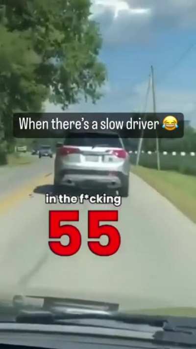 We've all been behind slow drivers, but is this the appropriate responce?