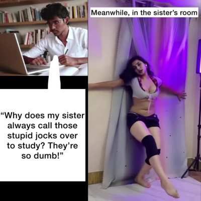 Good thing she&rsquo;s playing loud music, otherwise Raj would be scarred for life 😭