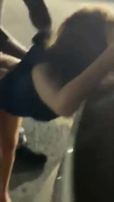 White Chick Gets Bbc In Parking Lot