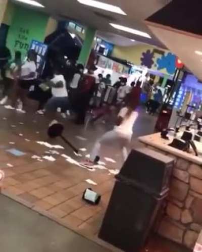 Being trashy at a fast food place.