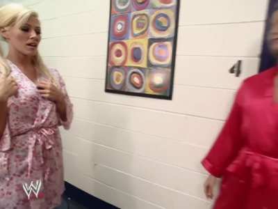 Torrie Stacy and Dawn Marie Promote Divas Undressed Thong-A-Thon &amp; The Golden Thong Award | June 27th '02