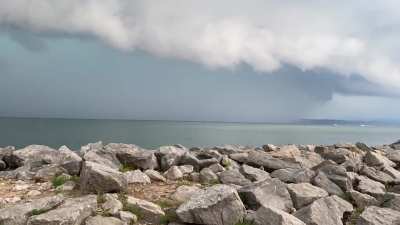 Saturday&rsquo;s storm rolling into Petosky