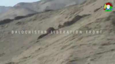 Balochistan Liberation Front fighters ambush a Pakistani military convoy , Gichk ,Panjgur, Balochistan - 2020 NSFW