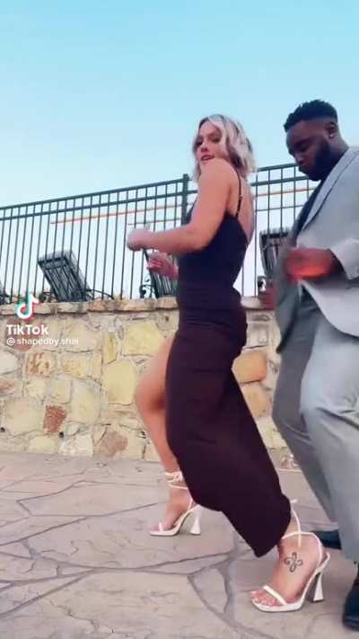Having fun at a wedding