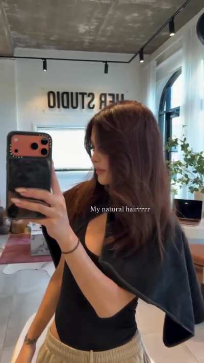 Her natural hair