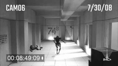 Camera footage of Revenant after finding out about Hammond