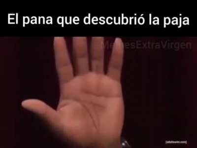 El pana que descubri&oacute; la paja