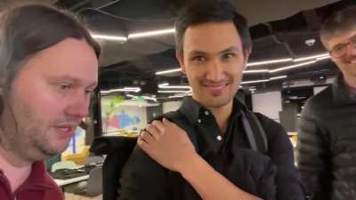 "Getting Ready to get Re-Fired Again" Matt Miller a twitter employee for 9.5 years counting down the seconds with other employees, after they get officially fired rejecting Elon Musk's ultimatum, later they mentioned they weren't celebrating but were rath