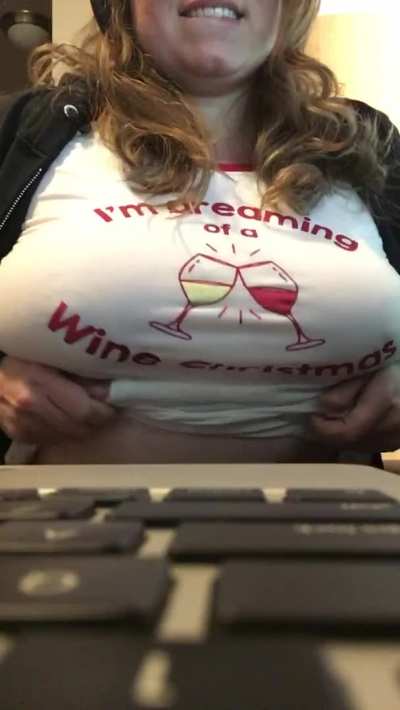 Working from home! But I didn&rsquo;t forget Titty Drop Tuesday! 💋🫦