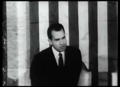 Vice President Richard Nixon certifies the 1960 election in which he was defeated by John F. Kennedy