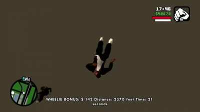 I was just randomly doing long wheelies and all of a sudden I teleported to a nice spot