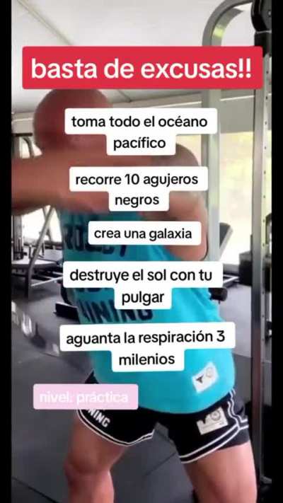 Basta de excusas!!