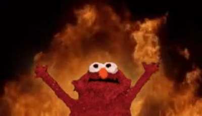The non-looping elmo fire meme has bothered me for YE[A]RS. Here is a looping version.