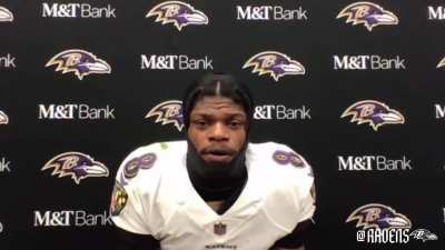 Ravens QB Lamar Jackson: “I didn't pull a Paul Pierce. I was cramping.