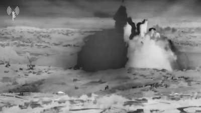 IDF blowing up a Hezbollah terror tunnel in south Lebanon