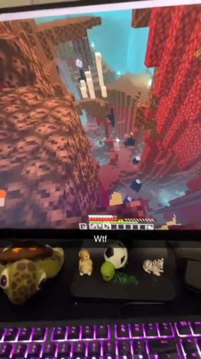 Ender dragon pillars in the nether on 1.19.2??? Can&rsquo;t find anything about it online so I decided to post here