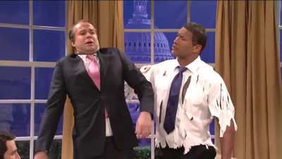 I can break the President in two WITH MY BARE HANDS