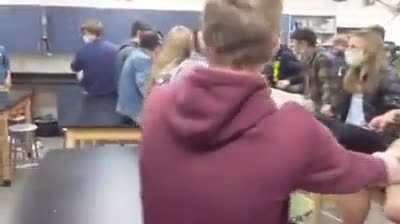 Screaming fist bump