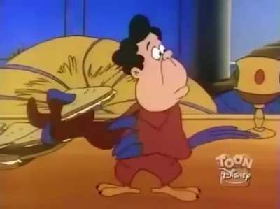 Iago has a human head