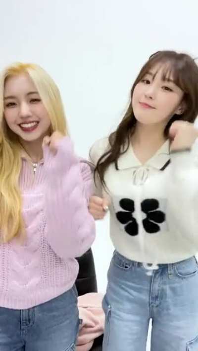 [221212] Yeseo &amp;amp; Chaehyun TikTok update: 🫶