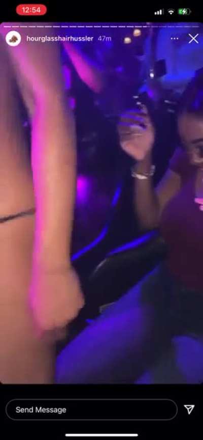 At the club