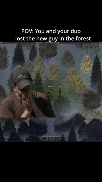 and the new guy is just running deeper into the forest