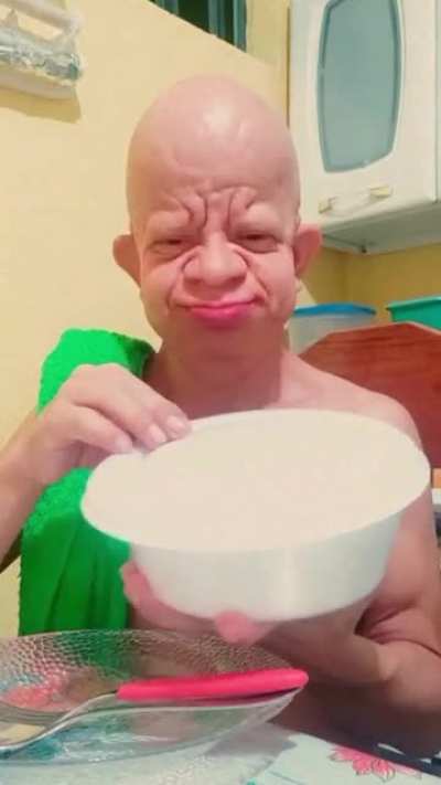 This nigga acting like he never ate before😭