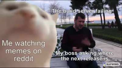 "Yes Sir, it's compiling a new release" - Build failed 23 minutes ago