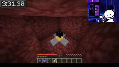 Bob speedrunning minecraft