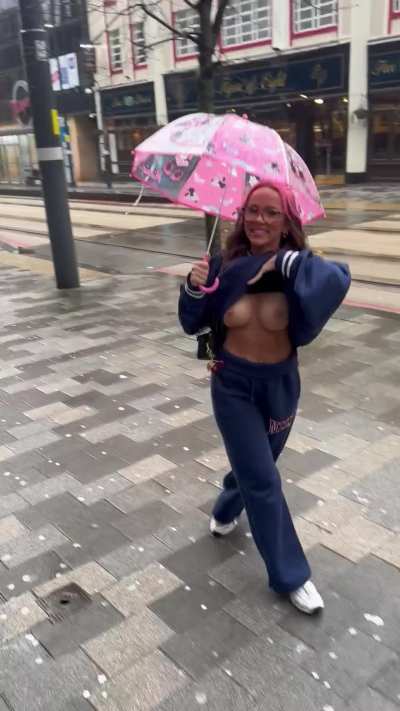 The rain doesn’t stop me flashing