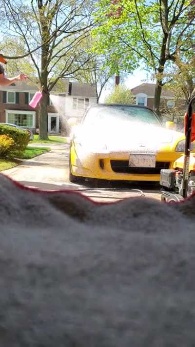 Foam cannon on the s2k. Too satisfying.