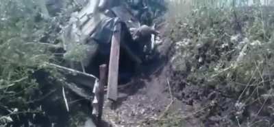 captured Ukrainian position