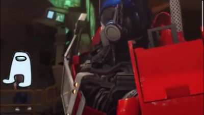 Optisus Prime says Among Us