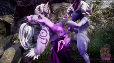 futa girls threesome fornicate (MoistCavityMap)