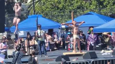 LA Dodgers Are Hosting A "Family Friendly" Pride Event With The Anti-Catholic Drag Performance Group Who Strip On The Cross With A Mock Jesus