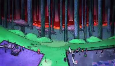 There&rsquo;s a man in the woods!!! (Short animated film)