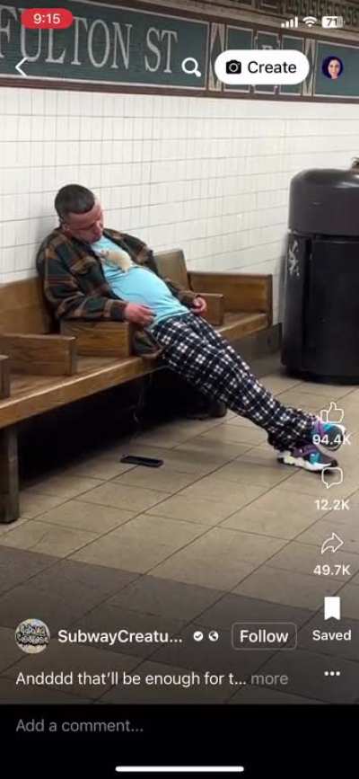 Don&rsquo;t fall asleep in the Subway