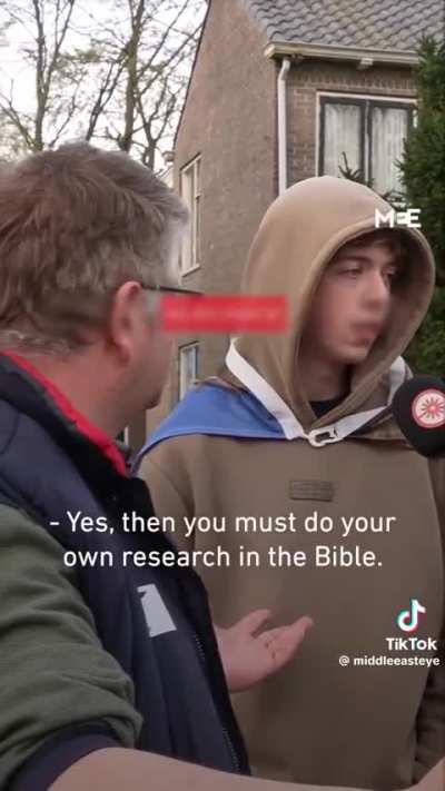 A video shows a Dutch activist interviewing various Israel supporters in the Netherlands, asking them: "Why do you support Israel, and why do many Christians support Israel?