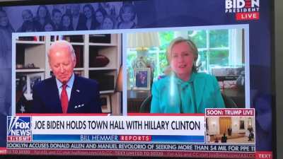 Hillary says Joe&rsquo;s love of ice cream knows no bounds. My bet, she&rsquo;s flexing what she has on him on national tv.
