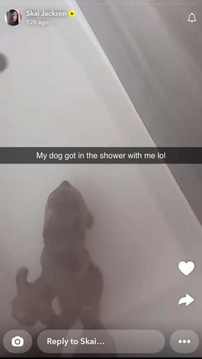 Skai Jackson feet in shower