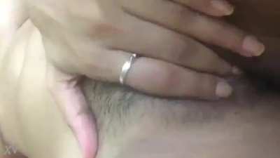 Single horny girl plays with herself