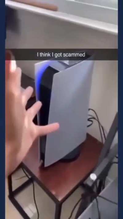 Oh no he got scammed