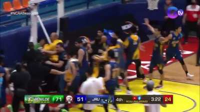 JRU player John Amores strikes 3 CSB players